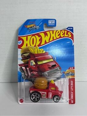Hot Wheels Red Burger Truck Toy Vehicle